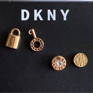 DKNY Gold and Crystal Earring Bundle